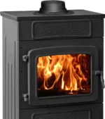 WAMSLER WO 109-8F Werkstattofen 8 kW mit Sichtfenster – Kaminofen für Holz, Holzbriketts & Braunkohlebriketts – Bild 5