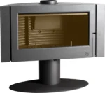 Invicta Antaya Panorama Kaminofen 12 kW aus Gusseisen – Holzofen mit großer Sichtscheibe für effizientes Heizen – Bild 3