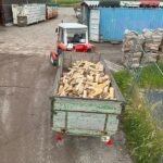 Buchenfrischholz 33 cm auf Anhänger geschnitten – Bild 2