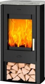 Fireplace Tuvalu Speckstein – Kaminofen mit 6,5 kW und eleganter Speckstein-Abdeckung – Bild 2