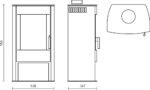 Fireplace Tuvalu Speckstein – Kaminofen mit 6,5 kW und eleganter Speckstein-Abdeckung – Bild 7
