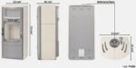 Hark Opera-B Kachel Kaminofen 7 kW Creme – Bild 4