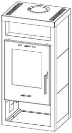 Justus Texas V 6 kW Stahl Schwarz/Keramik Grau – Eleganter Kaminofen mit Dauerbrandfunktion – Bild 4