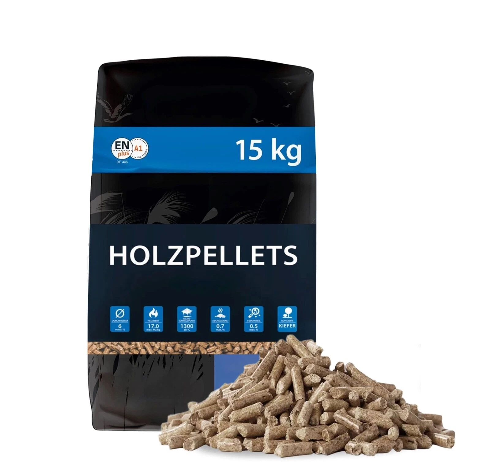 s-l1600.webp Holzpellets Buche & Eiche ENplus A1 – 975 kg Palette (65 x 15 kg) – Bild 1