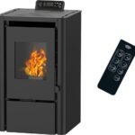Sannover Anita 7,6 kW Schwarz – Programmierbarer Pelletofen mit hoher Effizienz