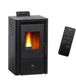 Sannover Anita 7,6 kW Schwarz – Programmierbarer Pelletofen mit hoher Effizienz – Bild 4