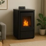 Sannover Anita 7,6 kW Schwarz – Programmierbarer Pelletofen mit hoher Effizienz – Bild 6