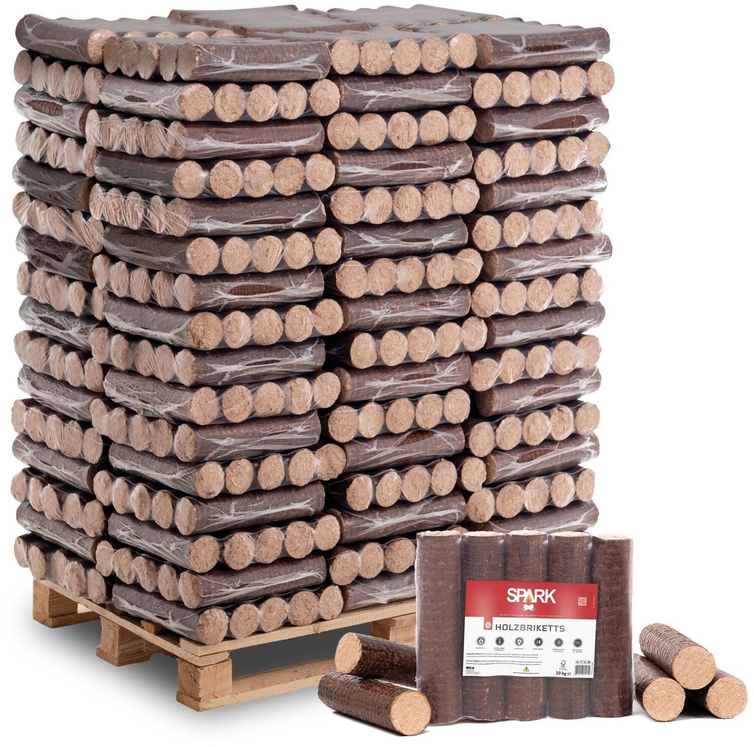 spark-buchen-kaminbriketts-rund-960-kg-auf-palette.jpg Spark Buchen Kaminbriketts Rund 960 kg Palette – Bild 1