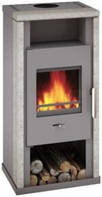 Wamsler Yuna Kaminofen 6 kW Stahl Naturstein – Bild 7