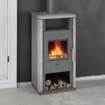 Wamsler Yuna Kaminofen 6 kW Stahl Naturstein – Bild 6